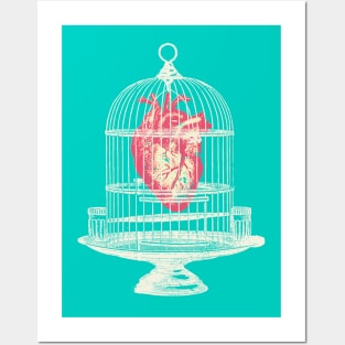 CAGED HEART Posters and Art